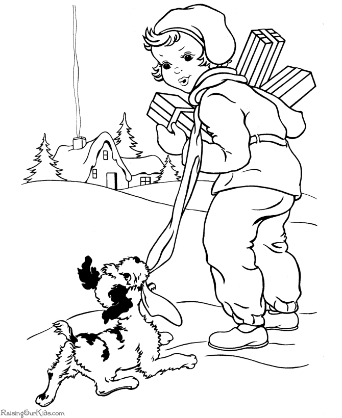 Christmas coloring pages!