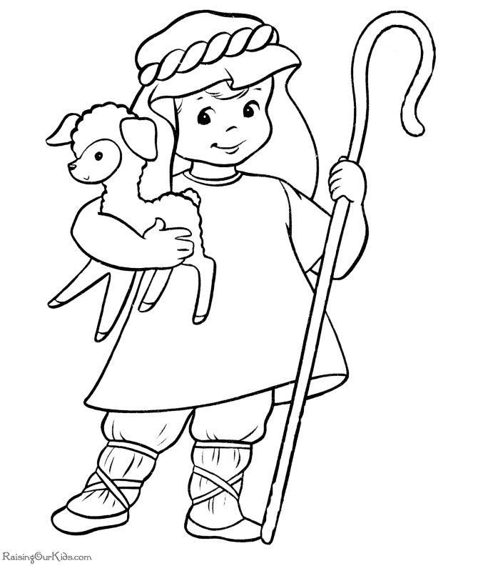 david coloring pages shepherd - photo #16