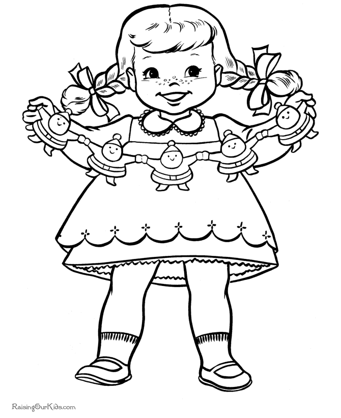 Christmas decorations coloring page!
