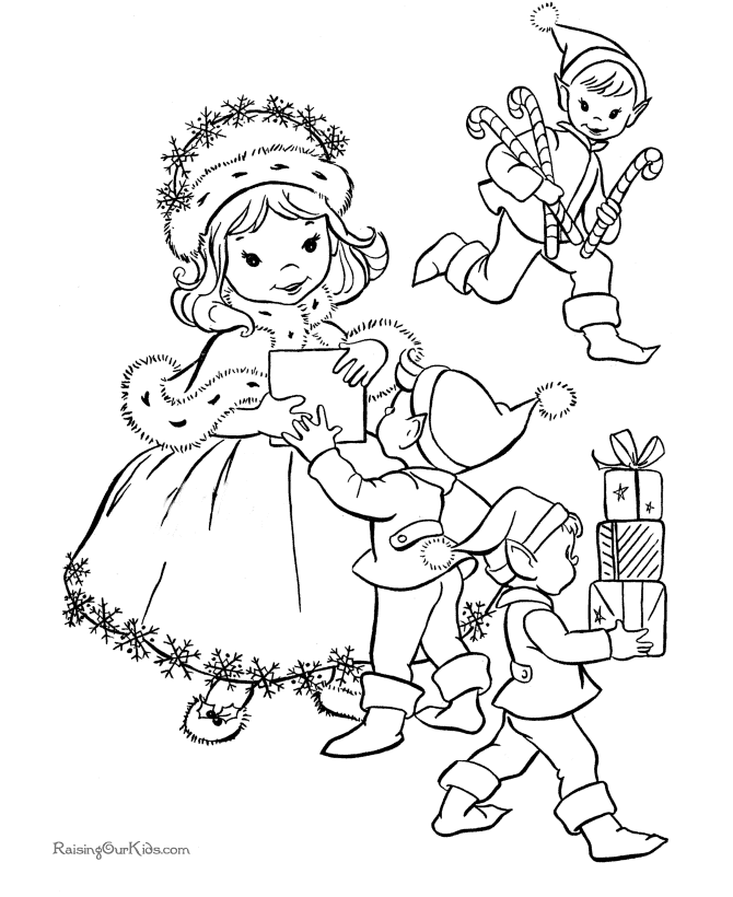 Free Christmas printable coloring pages!