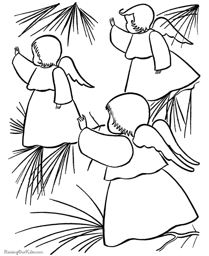 printable christmas tree coloring pages - photo #47