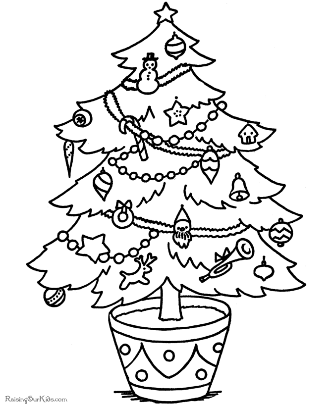 xmas coloring pages free printable - photo #49