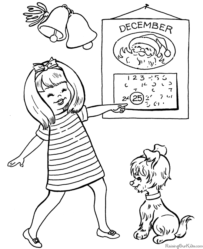 Free Printable Coloring Pictures - Christmas Day!