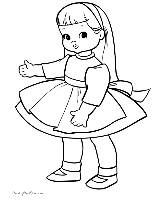 baby doll coloring pages printable - photo #5