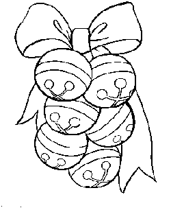 coloring pages Christmas bells