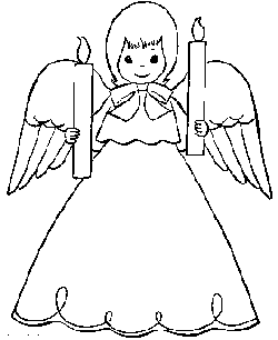coloring page of candles