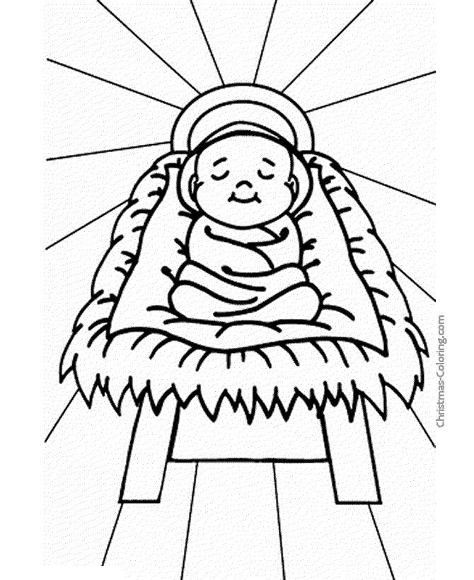 The Baby Jesus coloring page