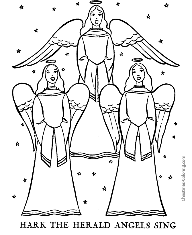 The Christmas Story coloring pages