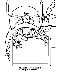 Christmas Eve coloring page