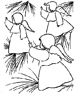Christmas ornaments coloring page