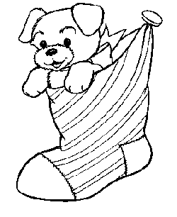 Christmas Stocking coloring page