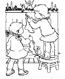 coloring pages Christmas Stockings