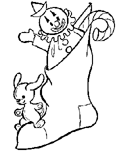 coloring page of Christmas Stocking
