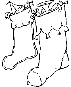 Christmas Stocking coloring pages