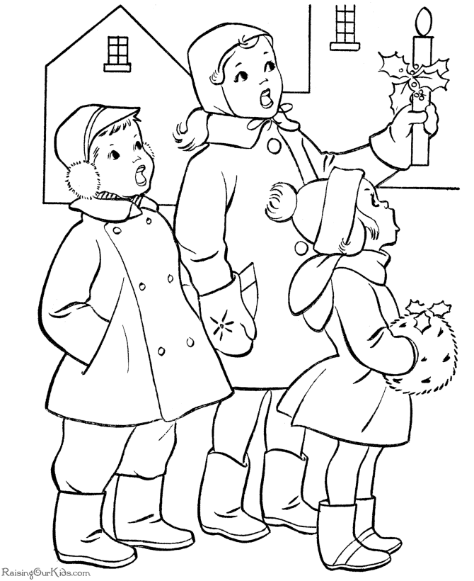 Christmas coloring pages for kids!