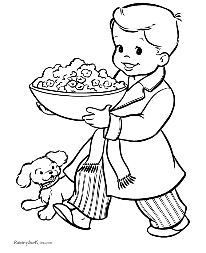 Download Christmas Coloring Pages - Kids on Christmas Eve!